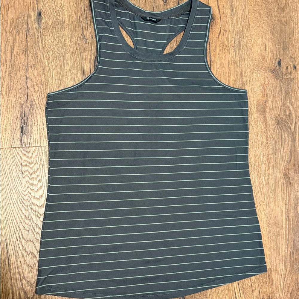 Striped Green Women's Active Tank Top